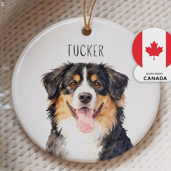 Personalized Watercolor Pet Ornament from Photo – Custom Dog & Cat Ornament, Memorial Keepsake, Personalized Holiday Decoration (Canada)
