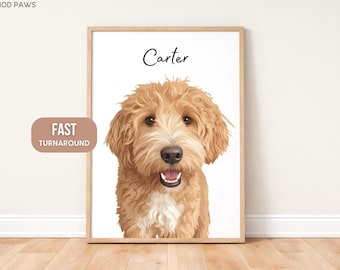 Custom Pet Portraits Using Pet Photo Personalized Digital Dog Portraits Cat Portraits Custom Dog Portraits Custom Pet Art Pet Drawing Poster