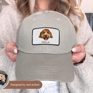 Custom Pet Hat Using Pet Photo Personalized Dog Hat Custom Cat Hat Custom Pet Cap Embroidered Dog Hat Custom Dog Baseball Cap Dog Mom Hat image 5