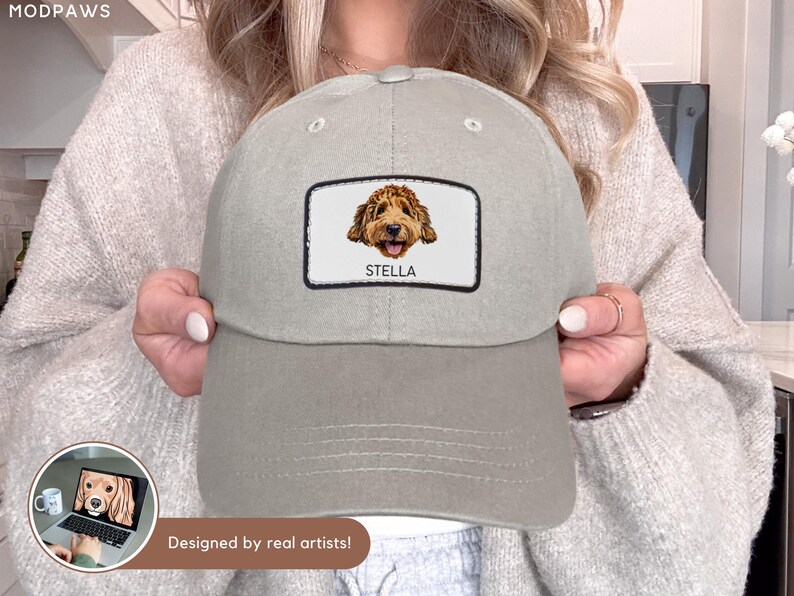 Custom Pet Hat Using Pet Photo Personalized Dog Hat Custom Cat Hat Custom Pet Cap Embroidered Dog Hat Custom Dog Baseball Cap Dog Mom Hat image 5