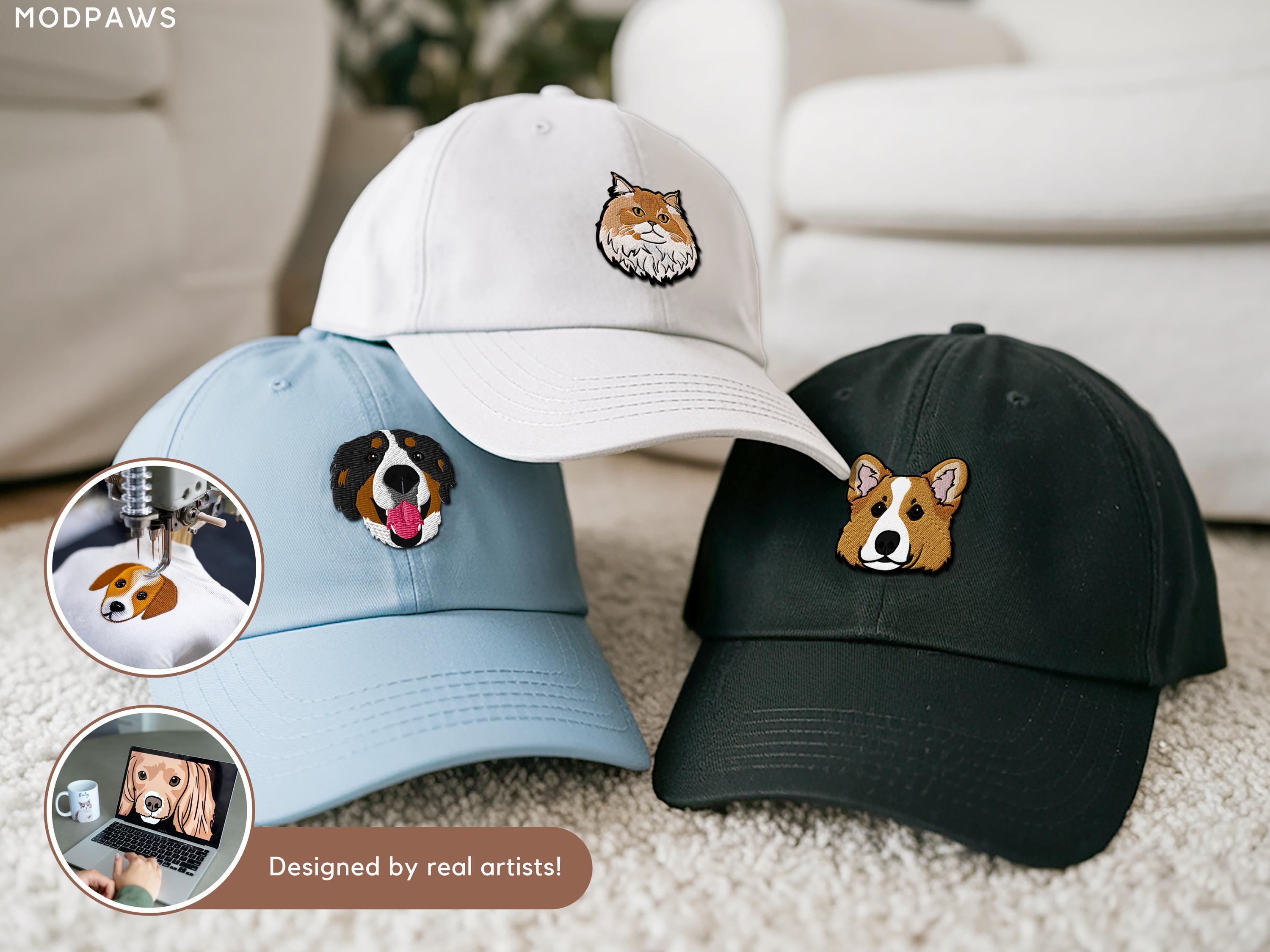 DECOMELODY Adjustable Dog Baseball Hat With Ear Holes Lightweight Pet Summer Cap For Dogs Breathable Travel Hat For Outdoor Activities