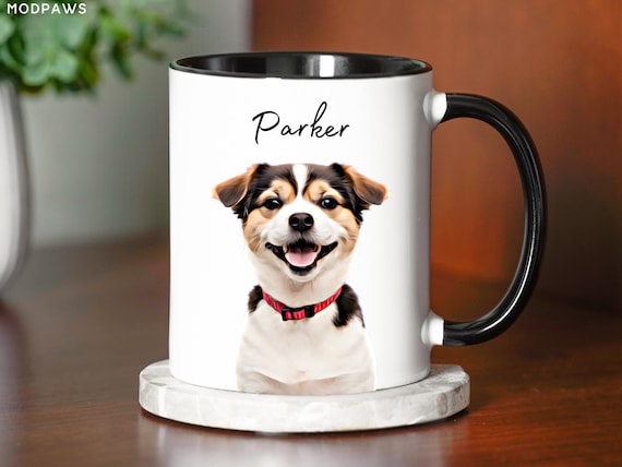 Custom Pet Mug Using Pet Photo Name Personalized Dog Mug Cat