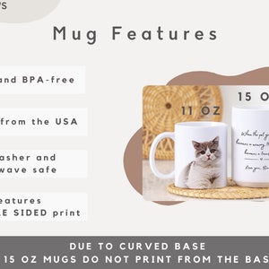 Custom Pet Mug Using Pet Photo Name Custom Dog Mug Dog Coffee Cup Personalized Pet Mugs Dog Mom Mug Personalized Cat Dad Mug New Dog Mug image 6