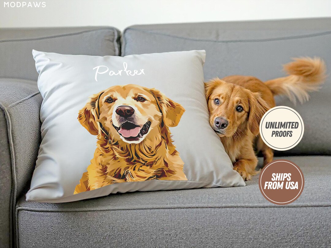 Pets Are Home - Dog & Cat Personalized Custom Pillow - Gift For Pet Owners, Pet Lovers