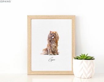 Pintura de mascotas, retrato de mascota en acuarela, regalo conmemorativo de mascotas, pintura de perros, regalo de pérdida de mascotas, ilustración en acuarela, retratos de perros a partir de fotos