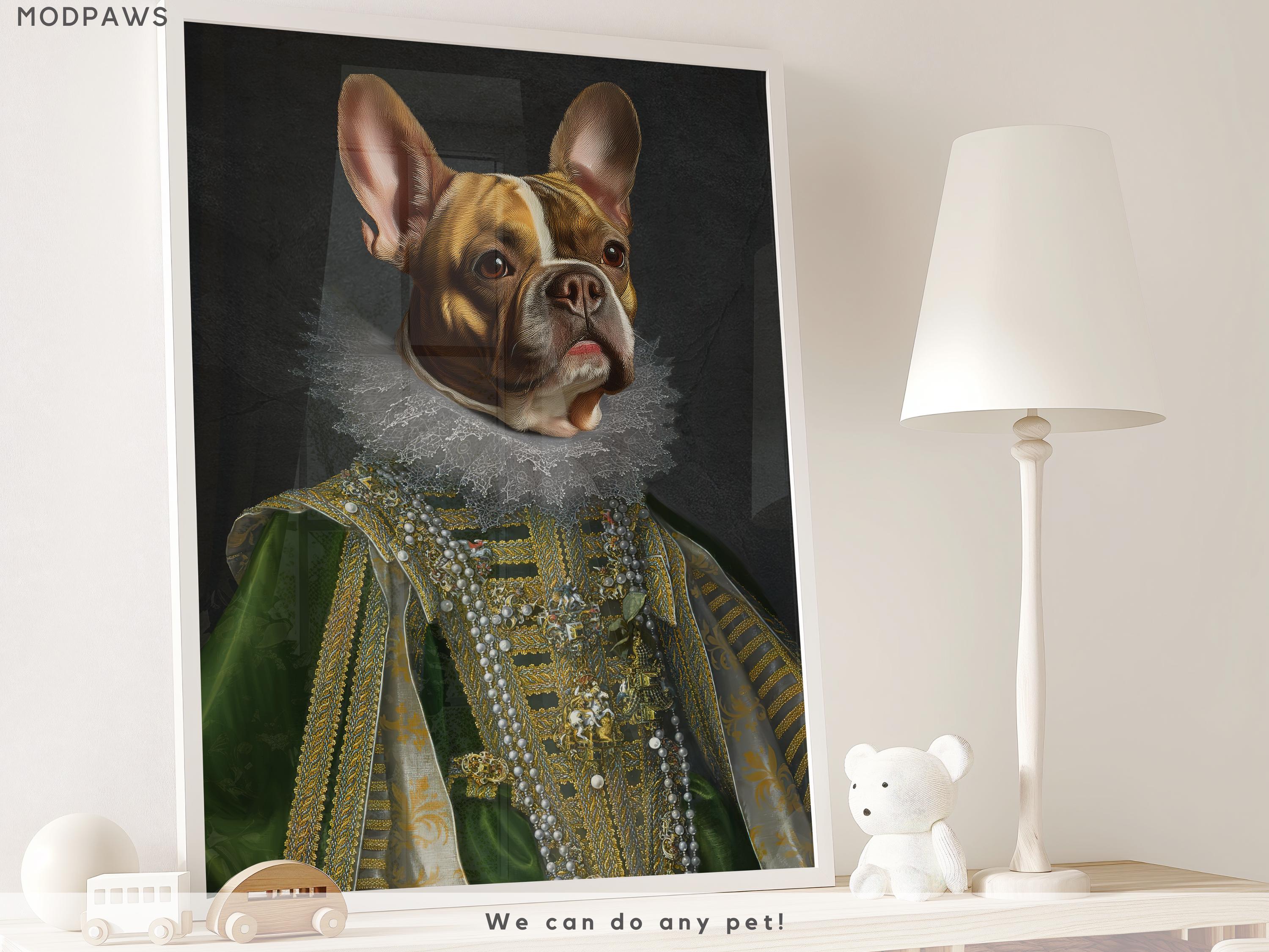 Custom Royal Pet Portraits Using Pet Photo King or Queen Personalized ...