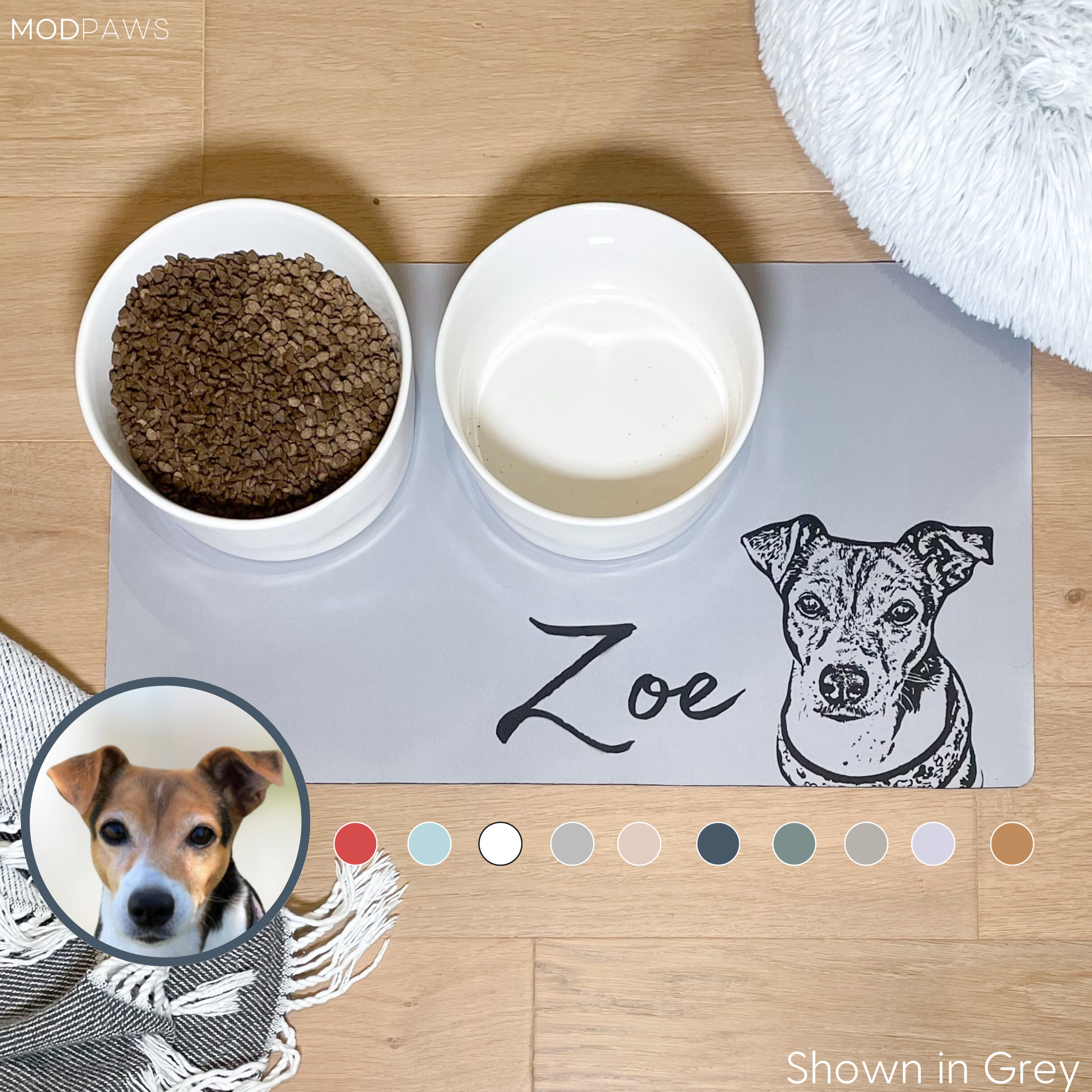 Personalized Dog Mats Using Pet Photo Name Personalized Dog Food