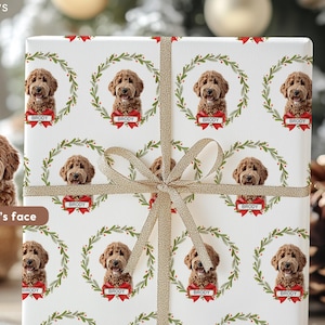 Custom Wrapping Paper Using Pet Photo Personalized Dog Christmas Wrapping Paper Cat Gift Wrapping Pet Gift Wrap Birthday Wrapping Paper