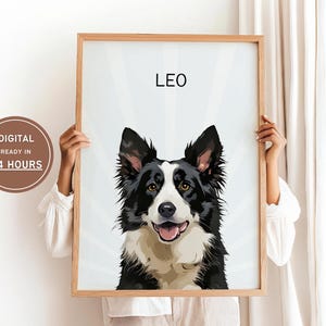 Personalized Pet Portraits Using Pet Photo Custom Digital Dog Portraits Cat Portraits Custom Dog Portraits Custom Pet Art Pet Drawing Poster