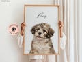 Custom Pet Watercolor Oil Painting Portraits Using Pet Photo Personalized Dog Painting Cat Portraits Memorial Gifts Custom Pet Memorial Art product logo