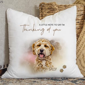 Custom Dog Memorial Pillow Using Pet Photo + Name Custom Cat Pet Pillow Personalized Cat Pillows Cases Cat Picture Pillow Pet Picture Dog