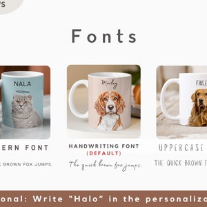 Custom Pet Mug Using Pet Photo Name Custom Dog Mug Dog Coffee Cup Personalized Pet Mugs Dog Mom Mug Personalized Cat Dad Mug New Dog Mug image 5