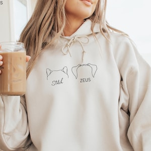 Sweat à capuche personnalisé pour animal de compagnie avec photo et nom de l'animal de compagnie Sweat à capuche personnalisé pour chien Sweat à capuche personnalisé pour chat Chien personnalisé Sweat à capuche pour chien personnalisé