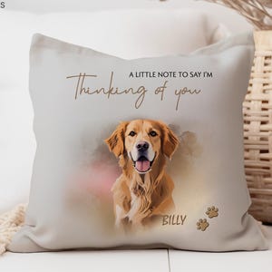 Custom Pet Memorial Pillow Using Pet Photo + Name Custom Dog Pet Pillow Personalized Cat Pillows Cases Cat Picture Pillow Pet Picture Dog