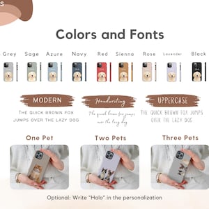 Custom Pet Phone Case Using Pet Photo + Name Custom Dog Phone Case Custom Cat Phone Case Personalized Phone Case Cat iPhone Case image 4