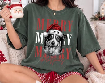 Custom Comfort Colors® Vintage Bootleg Dog Photo Shirt Personalized Pet Graphic Tee  Pet Portrait Gift for Cat Dad