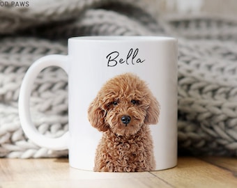 Custom Pet Mug Using Pet Photo + Name Custom Dog Mug Dog Coffee Cup Personalized Pet Mugs Dog Mom Mug Personalized Cat Dad Mug New Dog Mug