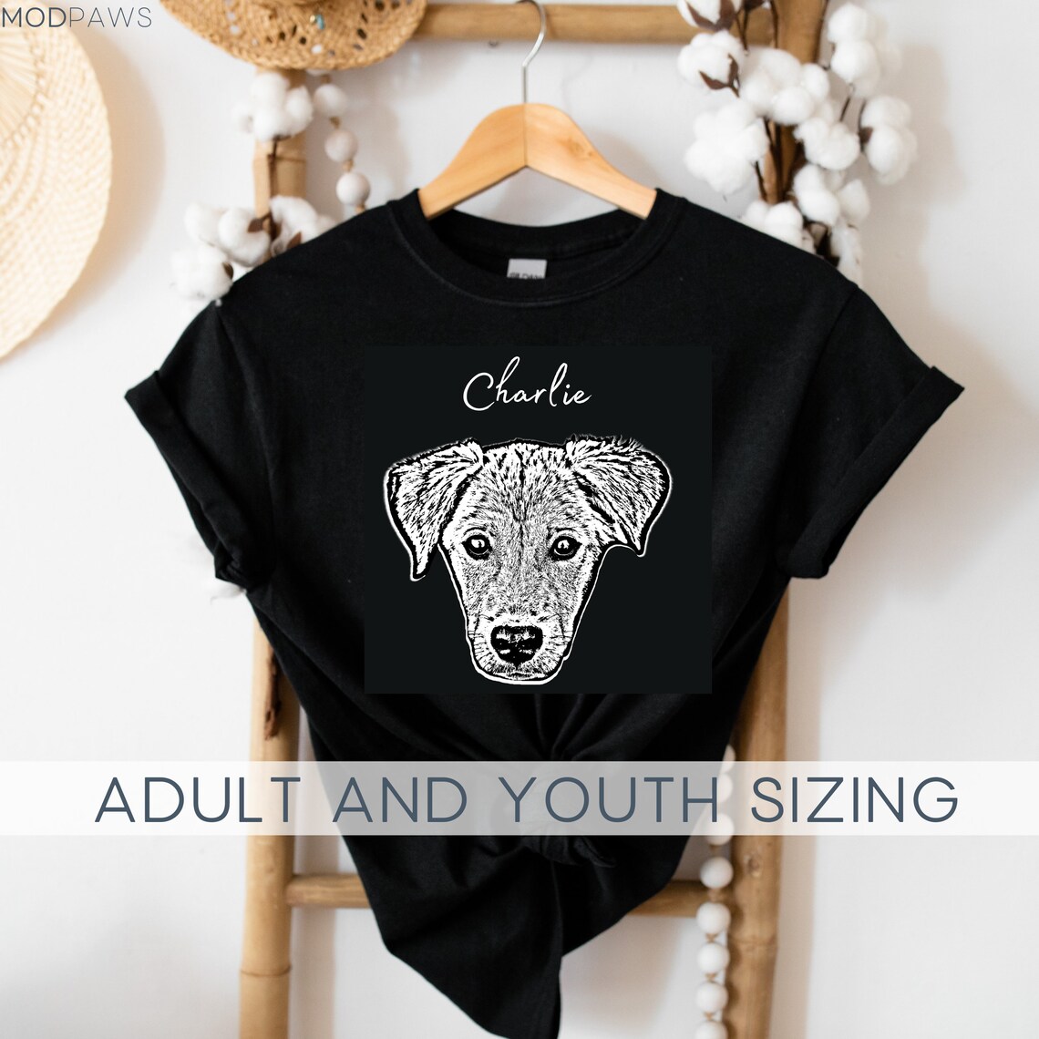 Custom Pet Shirt Using Pet Photo Name Custom Dog Shirt Etsy