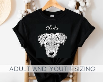 Custom Pet Shirt Using Pet Photo + Name Custom Dog Shirt Personalized Dog Shirt Custom Dog T Shirts for Humans Custom Cat Shirt