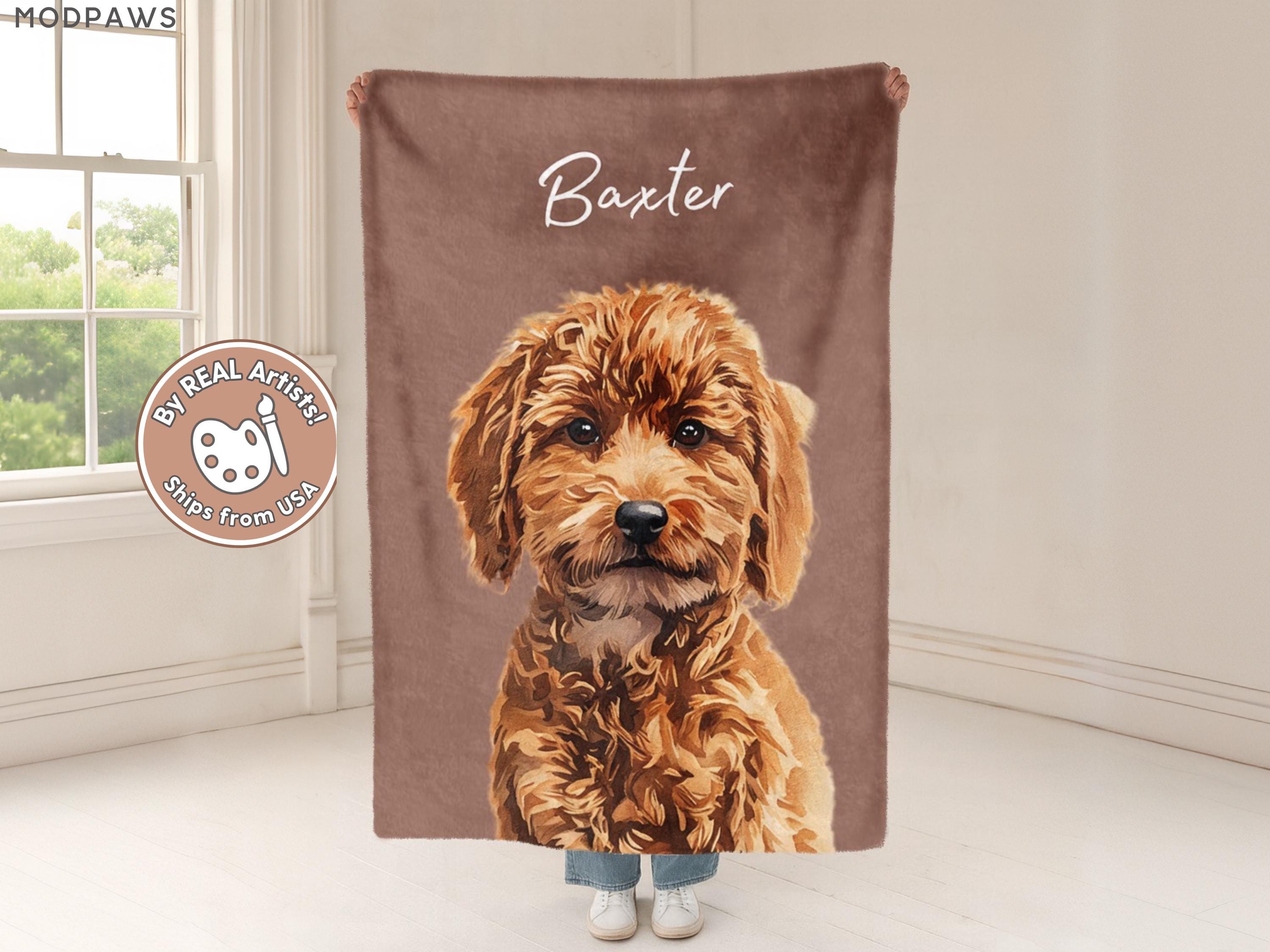 Personalizzato Neutro Zampa &amp; Ossa Cane Foto Coperta IN Pile