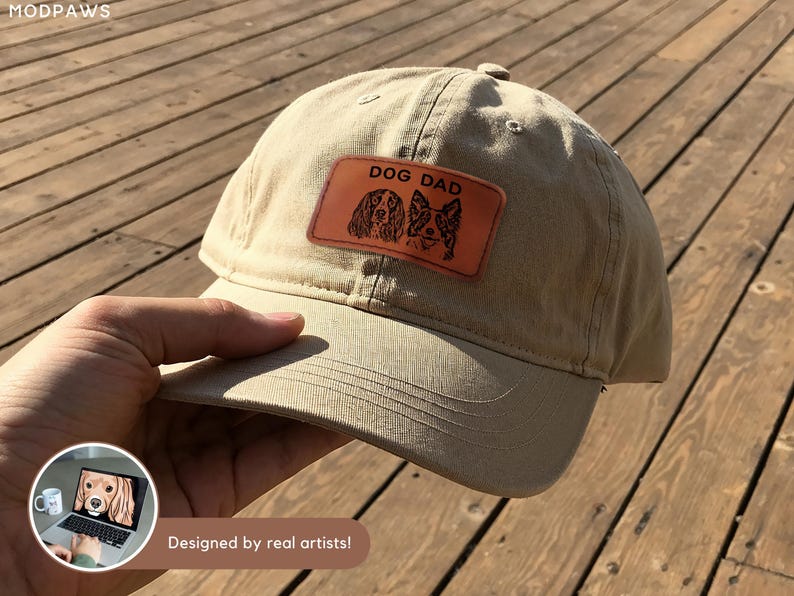 Custom Pet Hat Using Pet Photo Personalized Pet Dog Trucker Hat Custom Cat Hat Custom Pet Cap Embroidered Dog Hat Custom Dog Dad Hat Father image 3