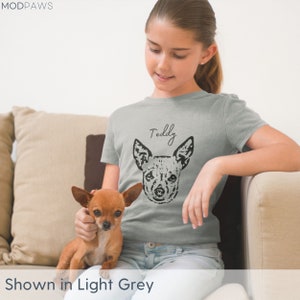 Custom Pet Shirt Using Pet Photo Name Custom Dog Shirt Personalized Dog Shirt Custom Dog T Shirts for Humans Custom Cat Shirt Dog Dad Gift image 5