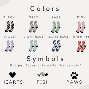 Calcetines personalizados con fotos de mascotas Calcetines personalizados para mascotas Calcetines personalizados para perros Calcetines personalizados para gatos Regalos del Día del Padre Regalo de papá gato Regalos de papá para perros Calcetines con cara de perro imagen 3