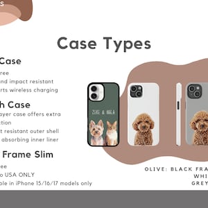 Custom Pet Phone Case Using Pet Photo + Name Custom Dog Phone Case Custom Cat Phone Case Personalized Phone Case Cat iPhone Case image 6
