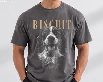 Custom Dog Sketch Portrait Shirt Personalized Cat Photo Tee Unique Pet Lover Gift Custom Pet Memorial Shirt