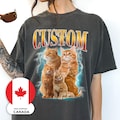 Custom Comfort Colors Vintage Bootleg Pet Shirt Pet Photo + Name Custom Dog Portrait Personalized Shirt Custom T Shirts Cat Shirt  Canada product logo