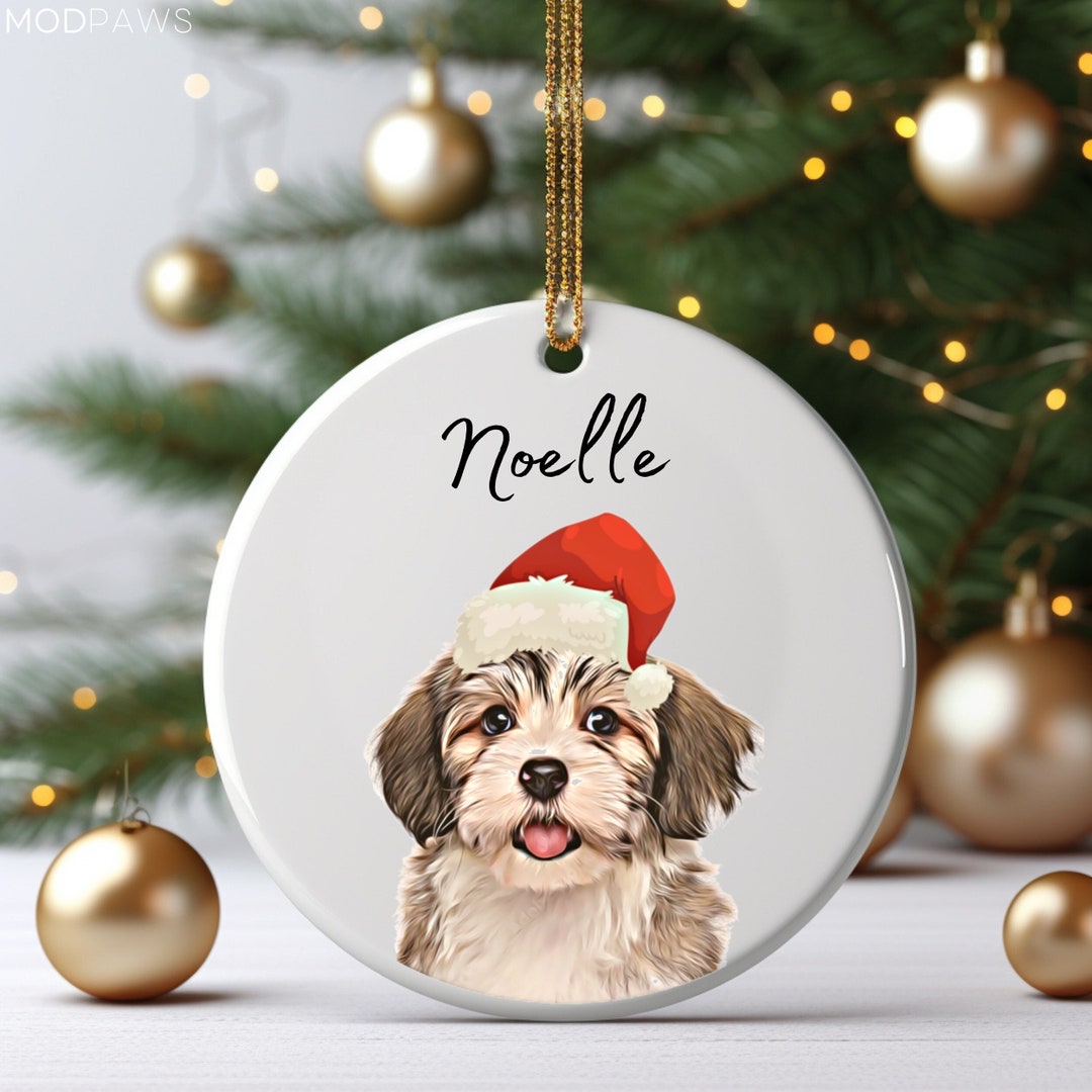 Personalized Pet Ornament Using Pet's Photo + Name - Custom Ornament ...