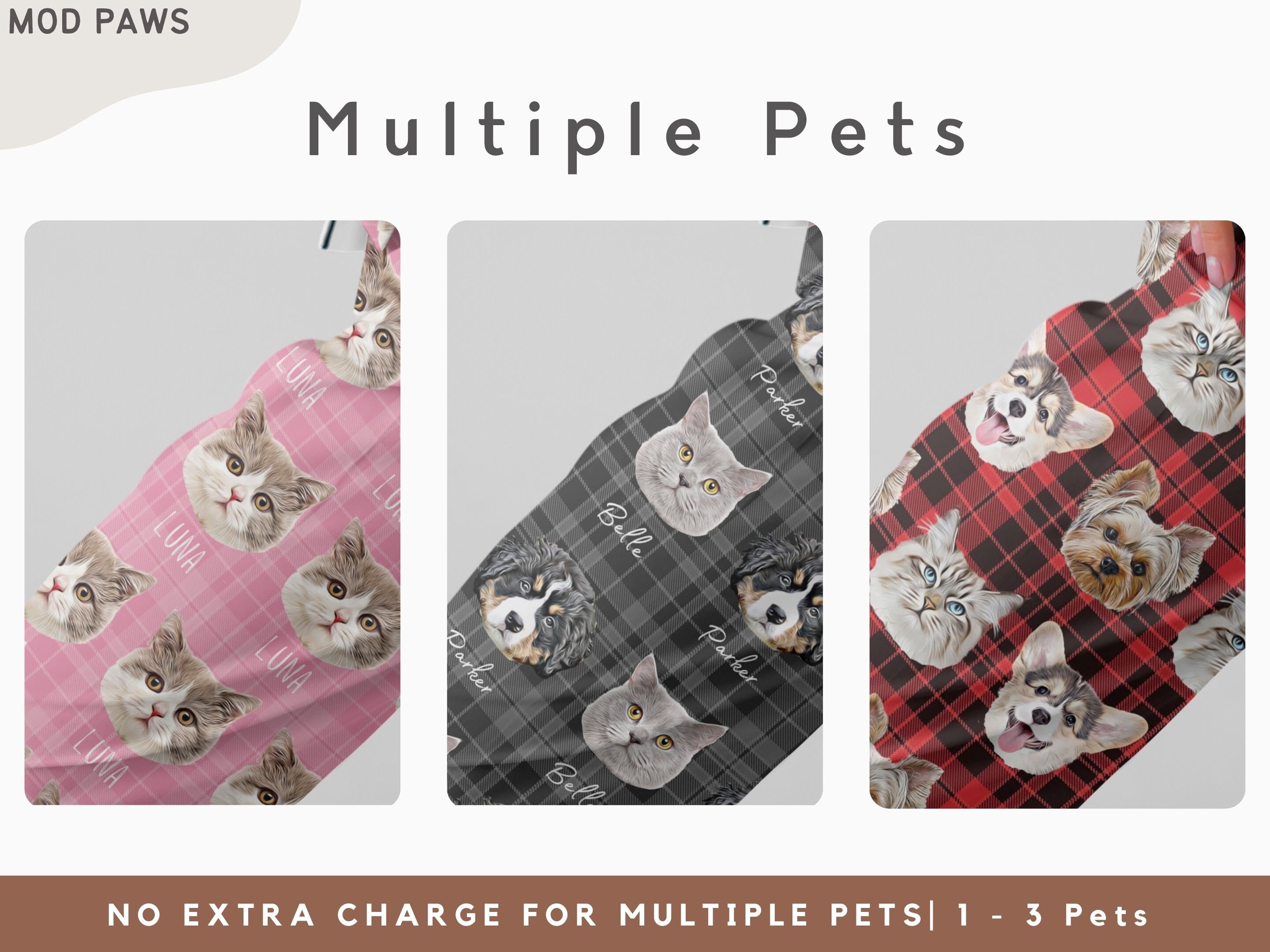 Custom Pet Pajamas Using Pet Photo + Name Personalized Dog Pajamas Custom Cat Pyjamas Dog Pjs Cat Pajamas for Women Puppy Christmas Pajamas