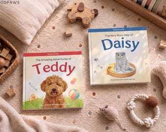 Personalized Dog Photo Picture Book Custom Cat Story Gift Kids Keepsake Baby Shower Birthday Present