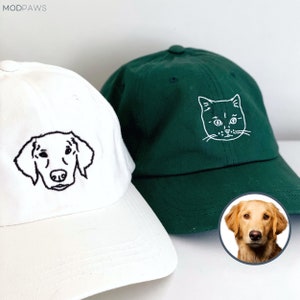 Custom EMBROIDERED Pet Hat Using Pet Photo Personalized Dog Hat Custom Cat Hat Custom Pet Cap Dog Hat Custom Dog Baseball Cap Dog Mom Hat