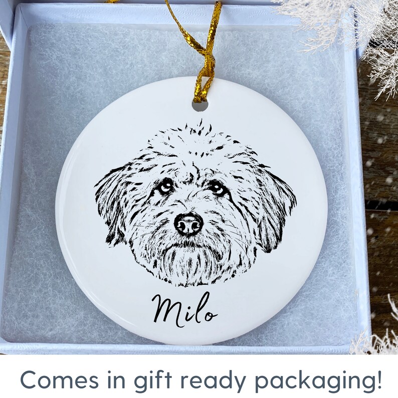 Personalized Pet Ornament Using Pet's Photo Name Custom - Etsy