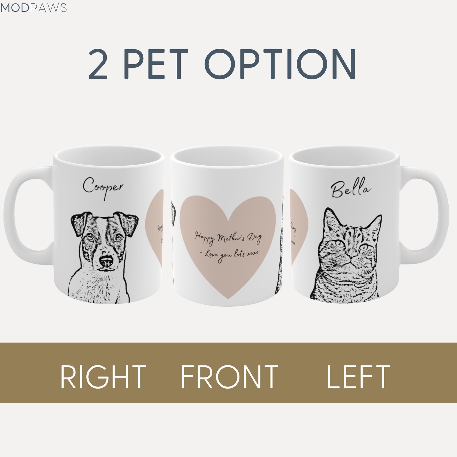Custom Pet Mug Using Pet Photo Name Message Custom Cat Etsy