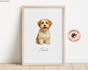 Custom Watercolor Pet Portraits Using Pet Portrait from Photo Personalized Dog Portrait Pet Portrait Painting  Memorial Custom Dog Memorial