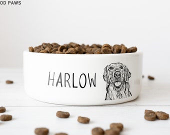 Custom Dog Bowl Using Pet Photo + Name Personalized Dog Bowl Personalized Cat Bowl Custom Cat Bowl Personalized Pet Bowls Custom Pet Bowl