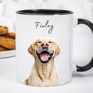 Custom Pet Mug Using Your Pet Photo + Name Personalized Dog Mug Cat Coffee Cup Customize Pet Mugs Mom Mug Personalized Cat Dad Mug Memorial