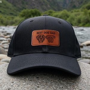 Custom Pet Hat Using Pet Photo Personalized Pet Dog Trucker Hat Custom Cat Hat Custom Pet Cap Embroidered Dog Hat Custom Dog Dad Hat Father image 1