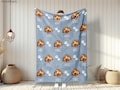 Custom Pet Blanket Using Pet Photo + Name Custom Dog Blanket Personalized Dog Blankets Cat Picture Blanket Pet Photo Blanket Dog Dad Gift