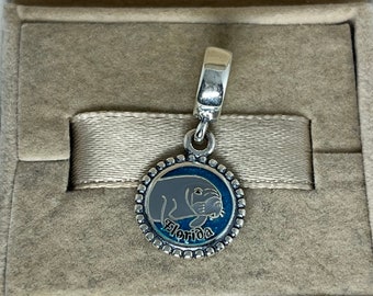 Pandora Manatee Florida Dangle Charm Pendant Travel S925 Sterling Silver Jewelry for Bracelet for Necklace Mixed Enamel with Gift Box