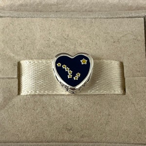 Pandora Alaska Flag Charm Heart Bead Charm Grizzly bear S925 Sterling Silver Jewelry for Bracelet Mixed Enamel with Gift Box