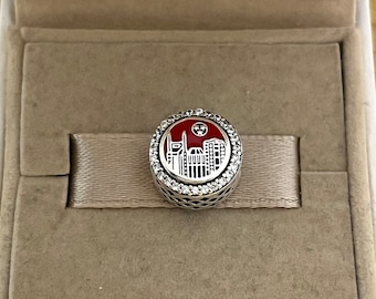 Pandora Nashville Music City Bead exclusive Charm S925 Sterling Silver Travel Jewelry for Bracelet for Necklace Mixed Enamel with Gift Box