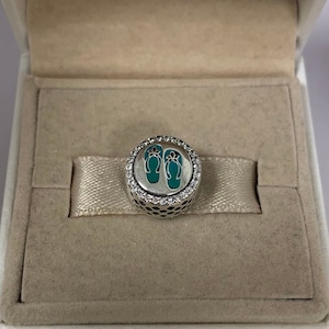 Pandora Panama City Beach Exclusive Circle Charm Pendant S925 Silver Jewelry for Bracelet for Necklace Mixed Enamel, with Gift Box