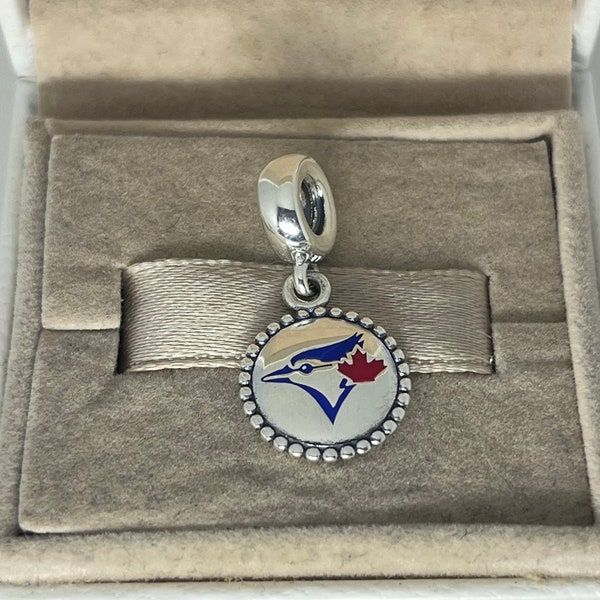 Pandora Toronto Blue Jays Unforgettable Moment Dangle Charm Pendant S925 Silver Jewelry for Bracelet for Necklace Mixed Enamel with Gift Box