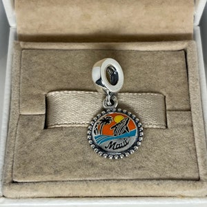 Pandora Hawaii Maui Surfboard Ocean Beach Travel Dangle Charm Pendant S925 Jewelry for Bracelet for Necklace Mixed Enamel with Gift Box