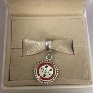 S925 Sterling Silver Marathon 13.1 km Exclusive Dangle Charm，Simple Pendant，Jewelry，for Bracelet，for Necklace，Red，Stars，enamel crafts，