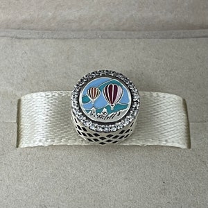 Pandora Cappadocia Hot air balloon Bead Charm, Turkey Travel S925 Silver Jewelry for Bracelet for Necklace Mixed Enamel with Gift Box