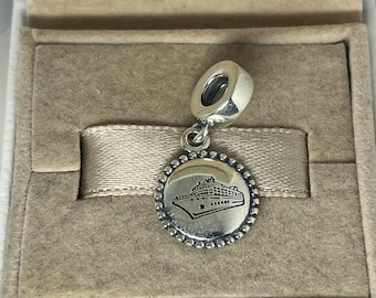 Pandora Cruise Line Ship Exclusive Dangle Charm Pendant S925 Sterling Silver Jewelry for Bracelet for Necklace Mixed Enamel, with Gift Box